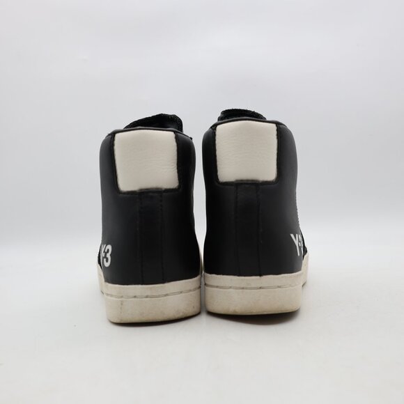 Adidas Y-3 Pro Model Men's Size 7.5 Black Leather Casual Athletic Sneakers - Picture 5 of 10